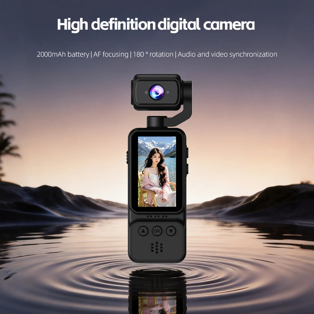 Mini Caméra de Poche 1080P Rotation 270° – WiFi Micro Intégré Sport & Vlog – CLEVI Paris