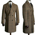 Manteau Long Homme Laine à Carreaux – CLEVI Paris