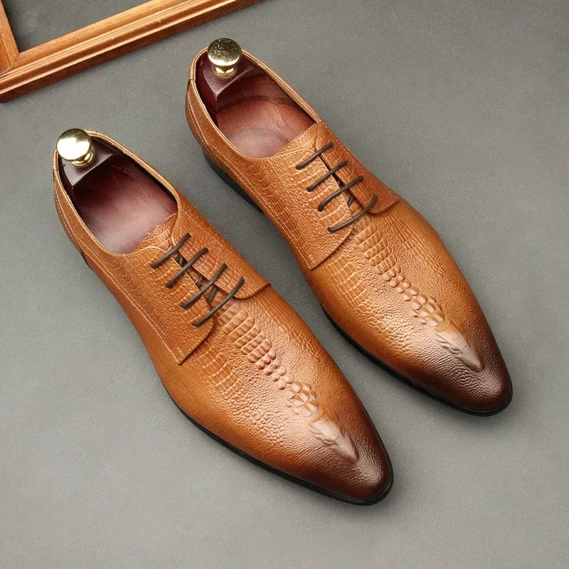 Oxford Homme Cuir Véritable Multi-Style – CLEVI Paris