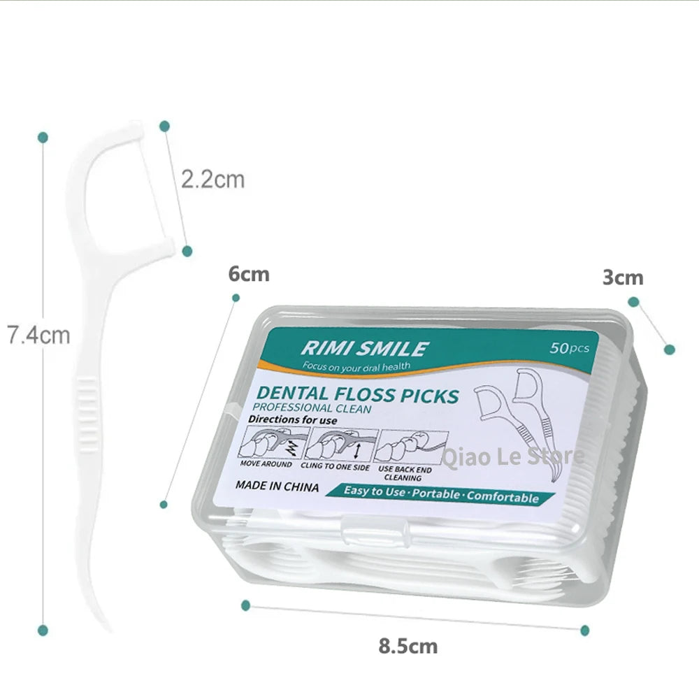 Cure-Dents Fil Dentaire Jetable Haute Tension — Lot de 1 à 10 Boîtes — CLEVI Paris