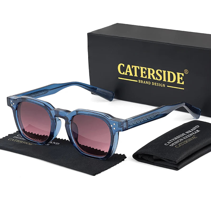 Lunettes de Soleil Style Punk Unisexe CATERSIDE – Monture Carrée Miroir UV400 – CLEVI Paris