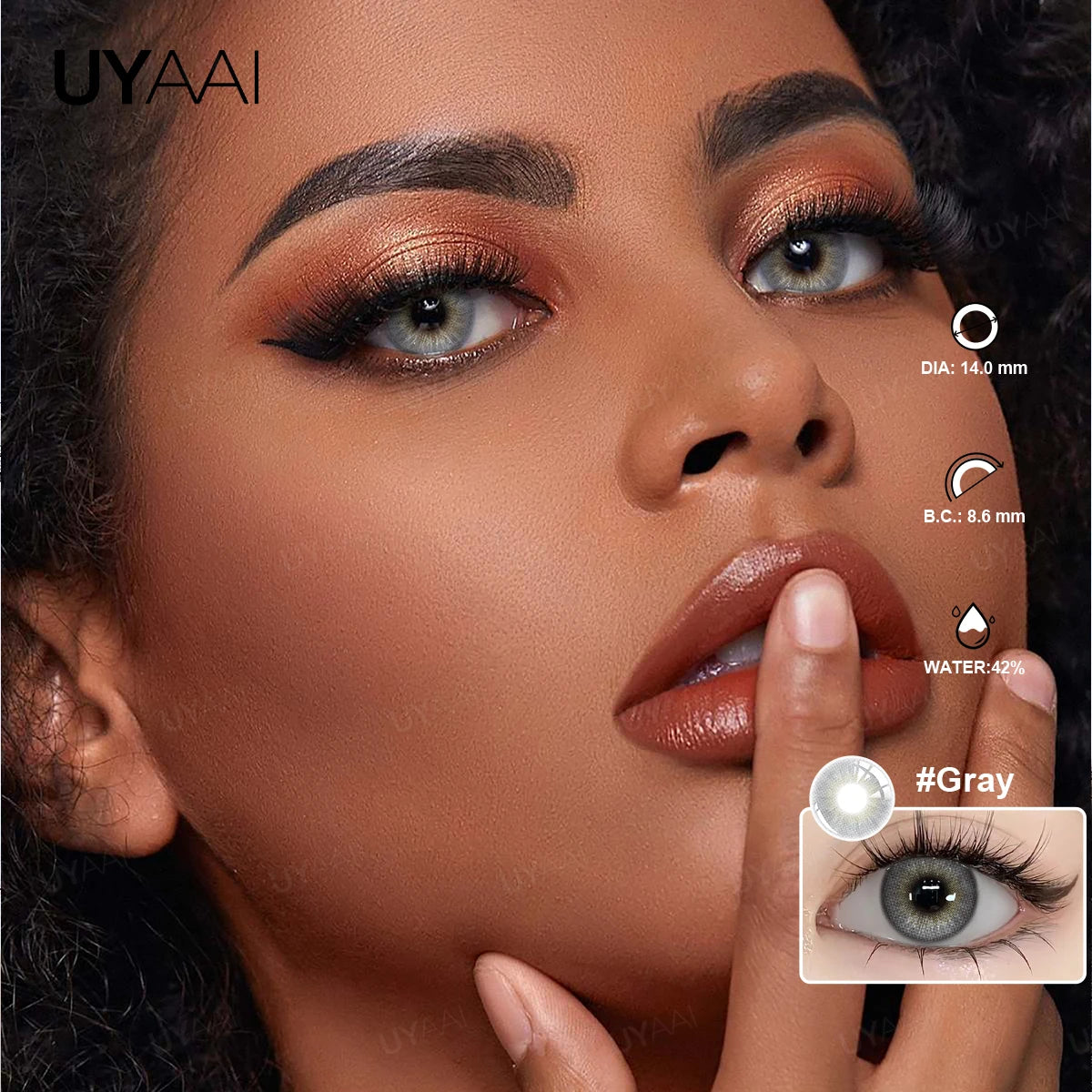 Lentilles de Contact Colorées UYAAI – 14 Teintes Naturelles, Sans Correction, Port Annuel
