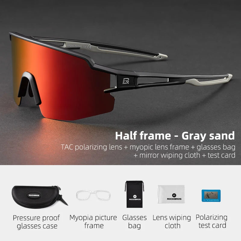 Lunettes de Cyclisme Polarisées UV400 avec Monture Myopie – CLEVI Paris
