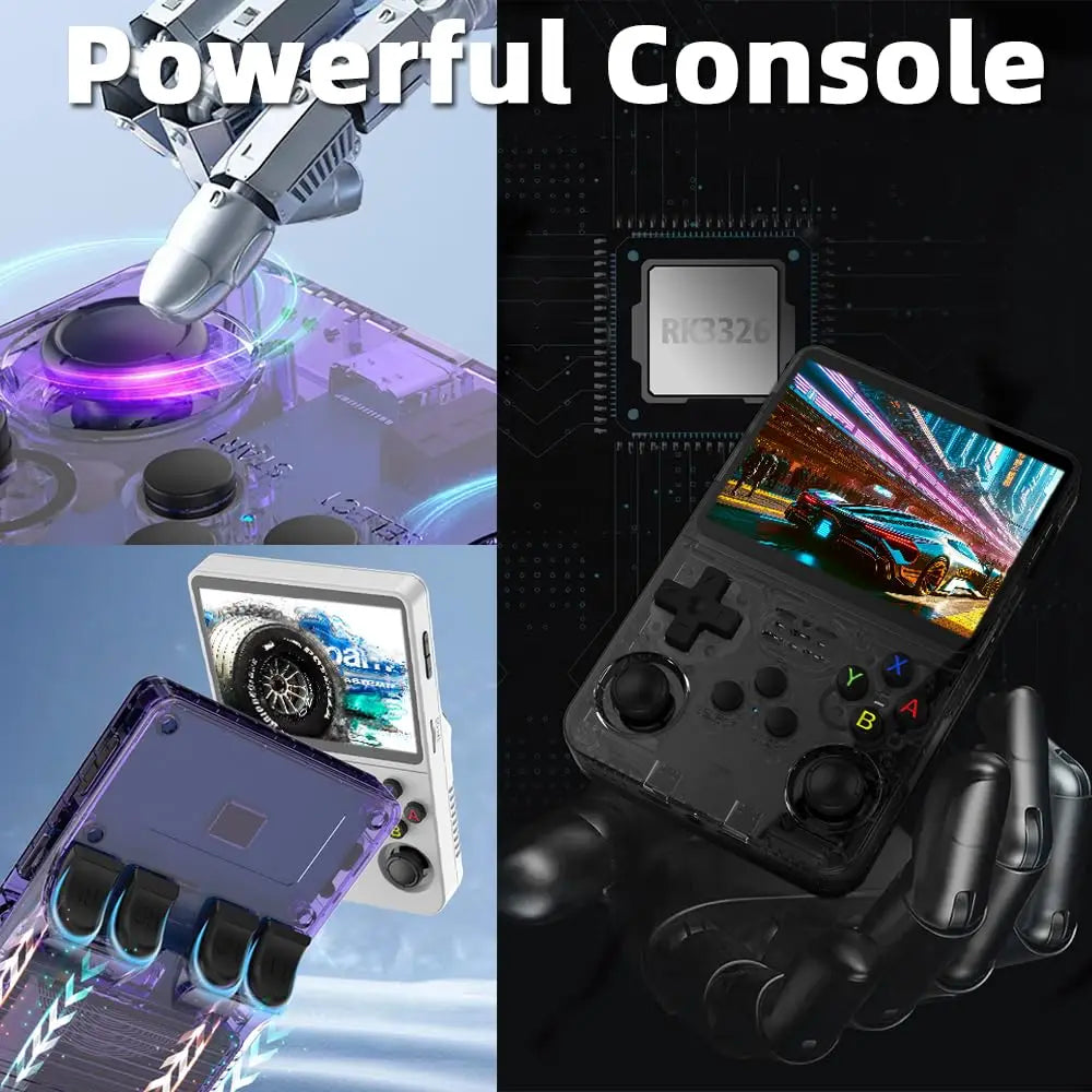 Console Portable R36S Rétro 3.5" IPS ArkOS 20000+ Jeux 64Go/128Go – CLEVI Paris