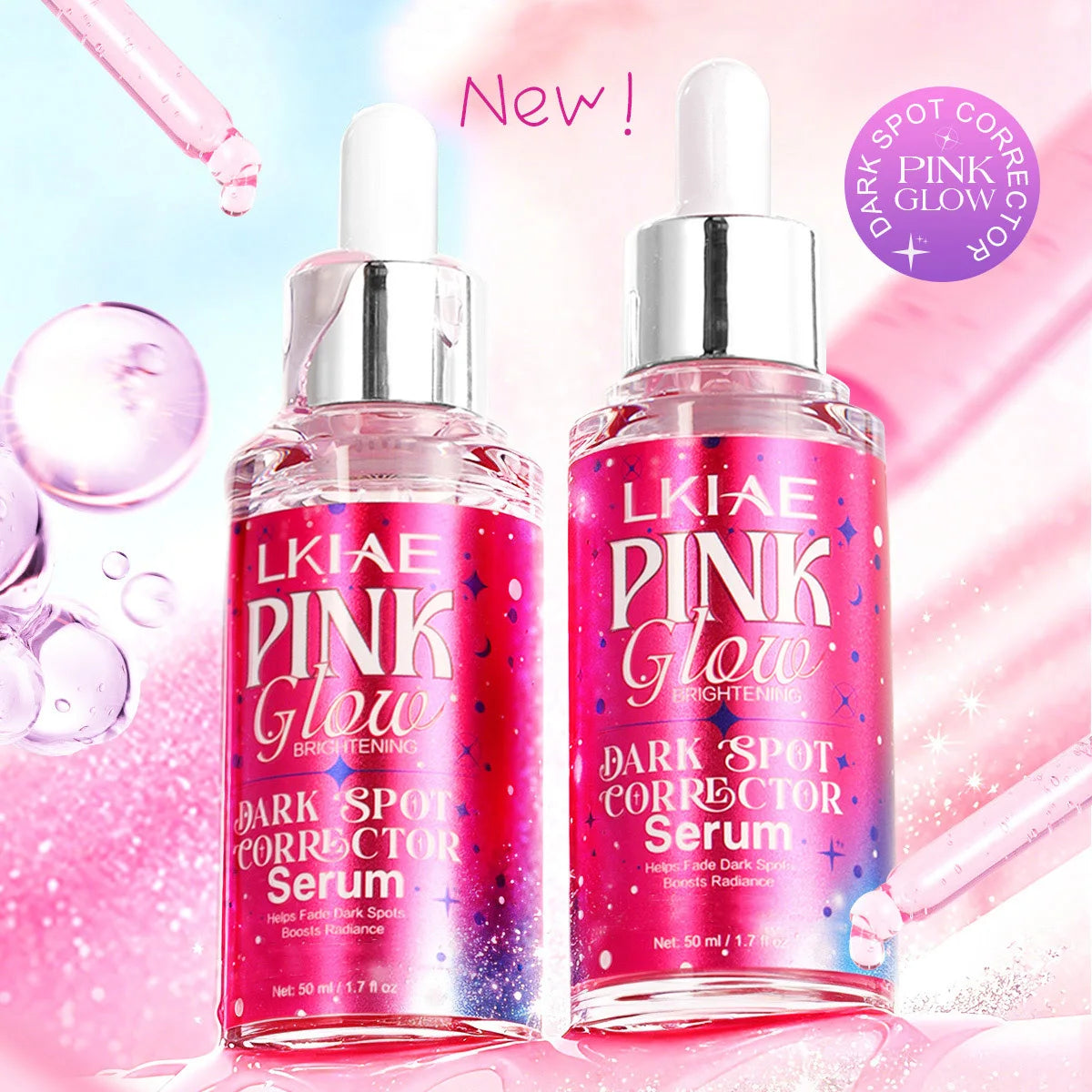 Sérum Correcteur Taches AILKE Pink Glow 50ml – Niacinamide, Glutathion & Acide Hyaluronique – CLEVI Paris