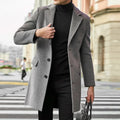 Manteau homme style laine, col rabattu – CLEVI Paris