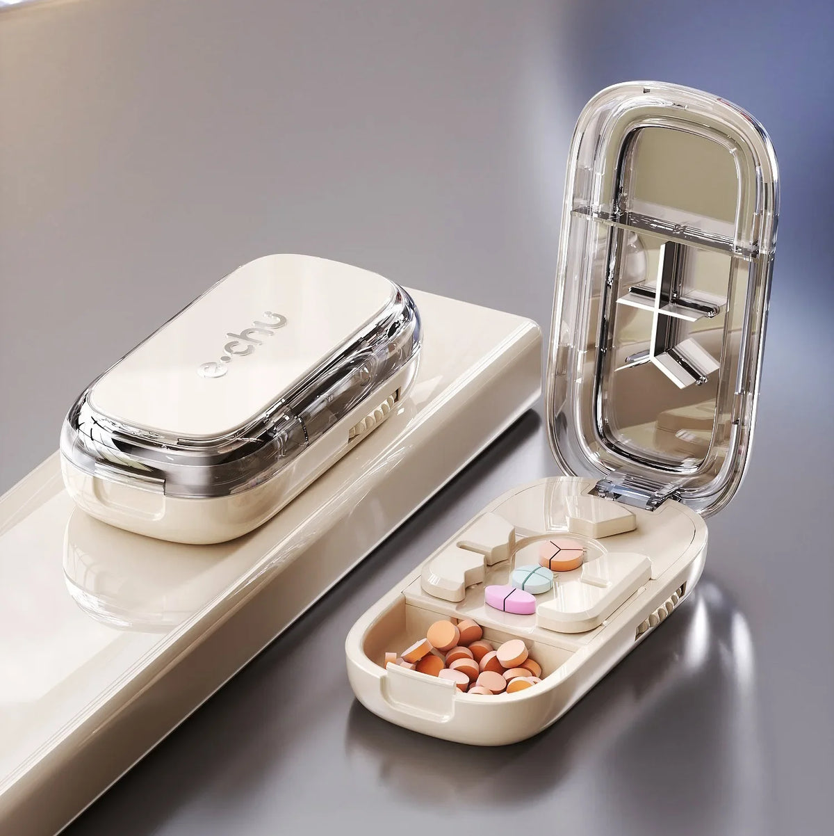 Coupe-comprimés portable avec rangement – CLEVI Paris
