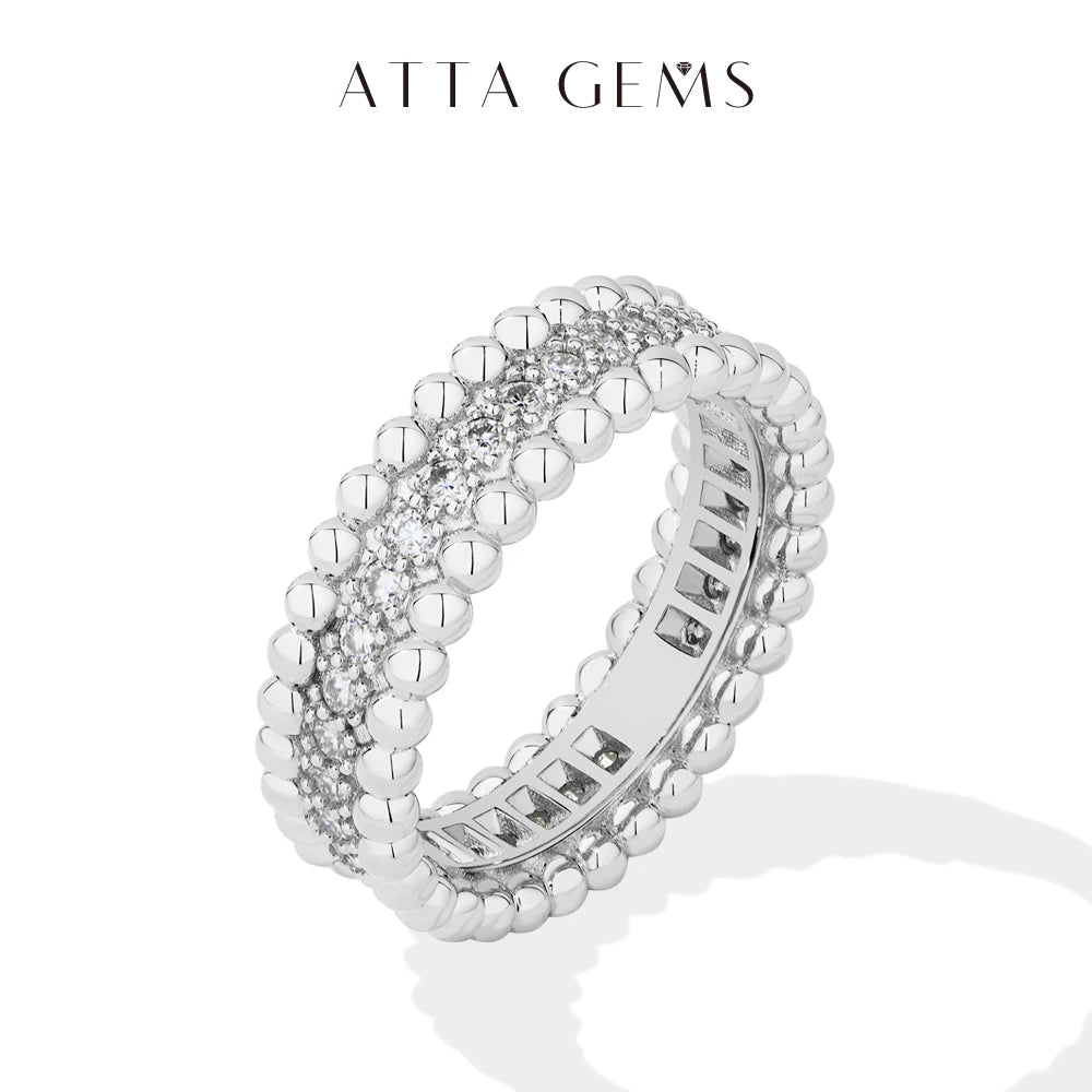 Bague Moissanite Éternelle D VVS1 Argent 925 – CLEVI Paris