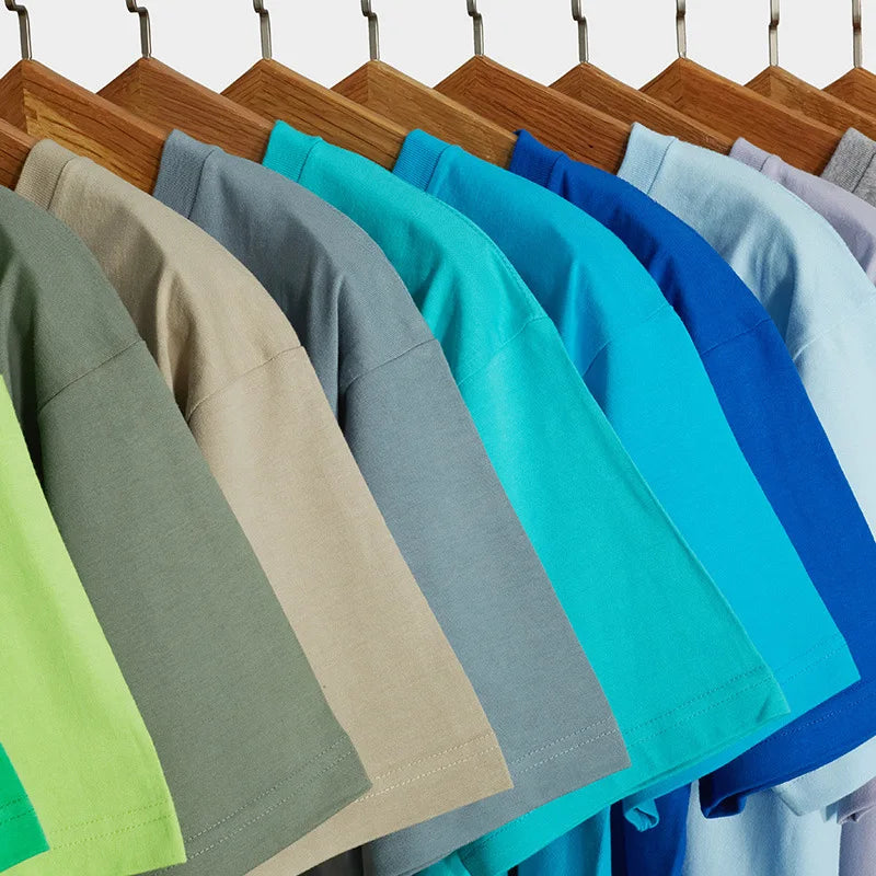 T-Shirt Unisexe Coton Col Rond Manches Courtes Coupe Loose 20 Coloris Candy Été – CLEVI Paris
