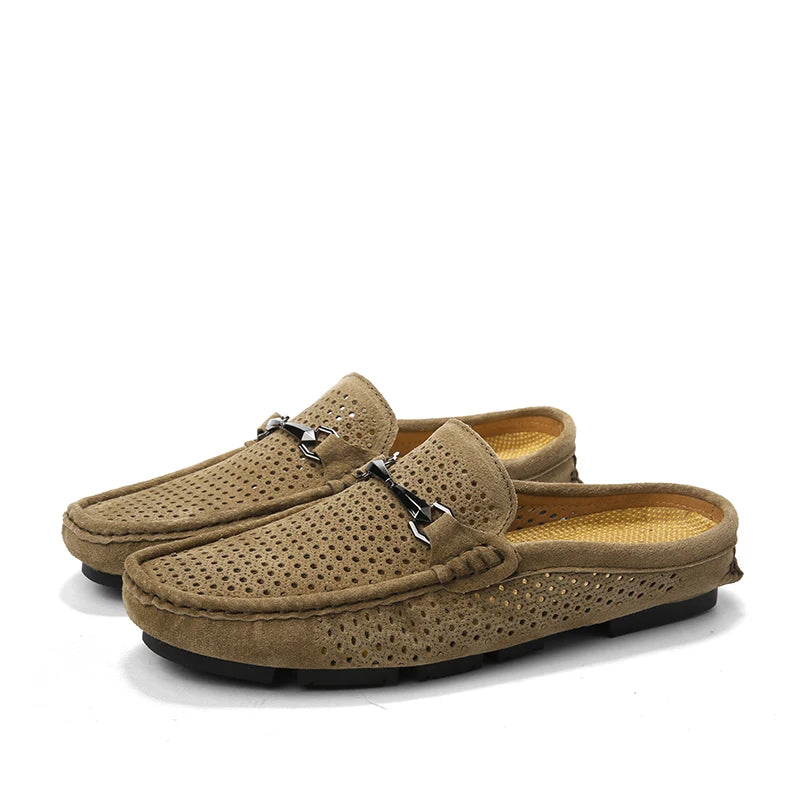 Mocassins Homme Cuir Suédé – Légers, Respirants & Confortables, Style Casual Été – CLEVI Paris
