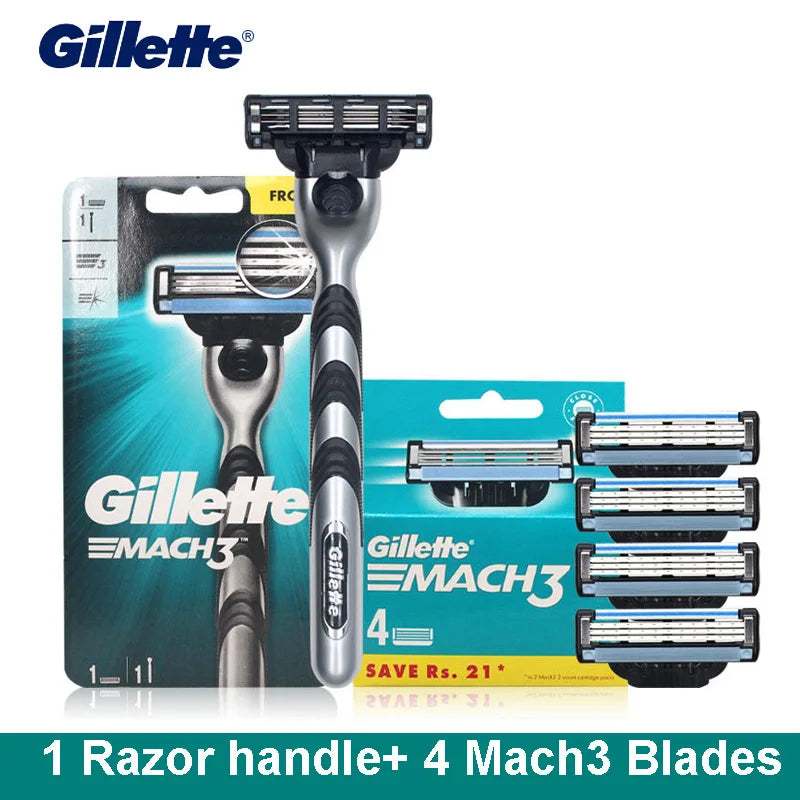 Lames de Rasoir 3 Lames Homme Recharges + Manche – CLEVI Paris