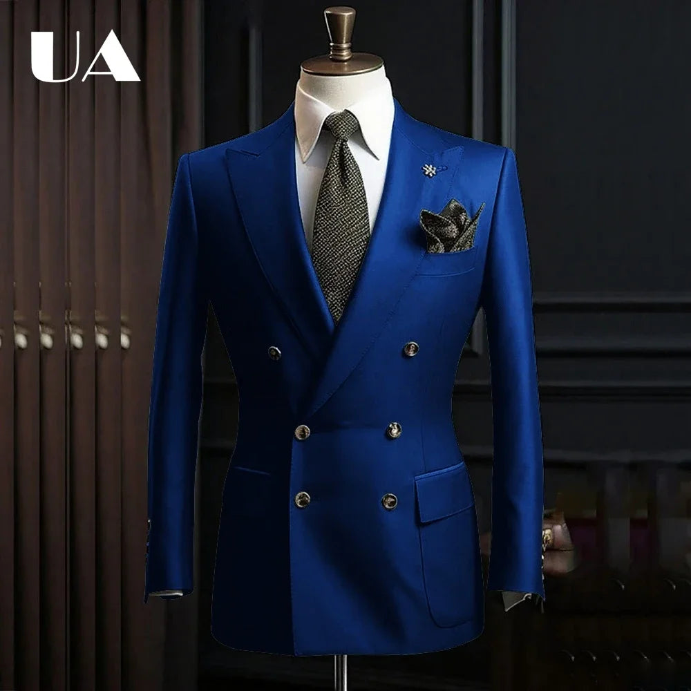 Veste Longue Croisée Homme Uni – CLEVI Paris