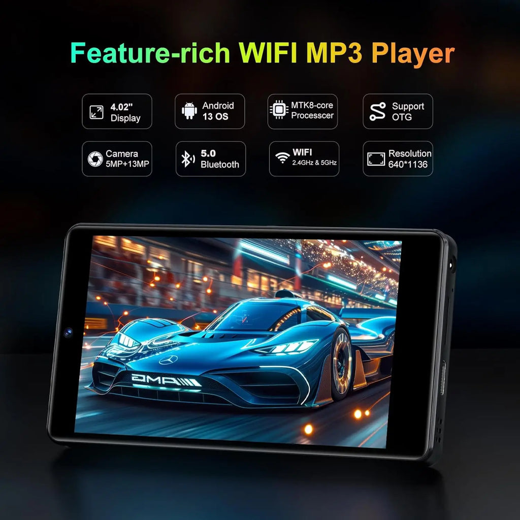 Fanvace M36 Plus Lecteur MP3/MP4 Android 13 WiFi Bluetooth HiFi 4" – CLEVI Paris