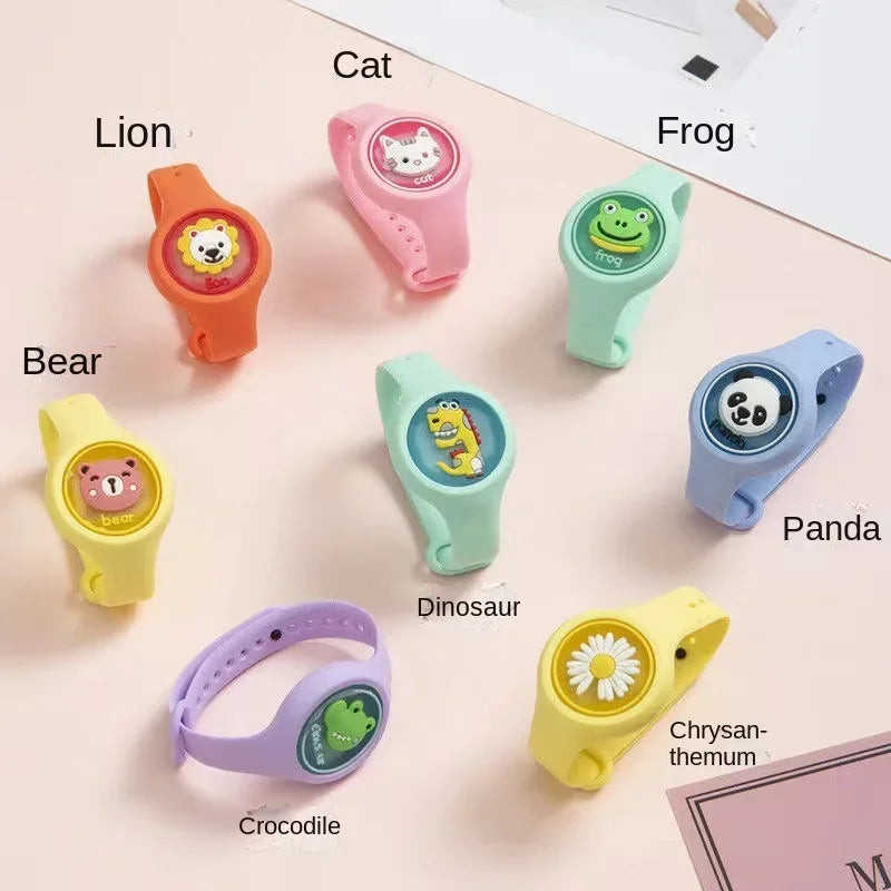 Bracelet Anti-Moustiques Enfants – 10 Motifs Animaux, Extérieur & Sport – CLEVI Paris