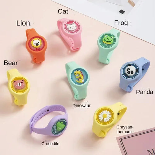Bracelet Anti-Moustiques Enfants – 10 Motifs Animaux, Extérieur & Sport – CLEVI Paris