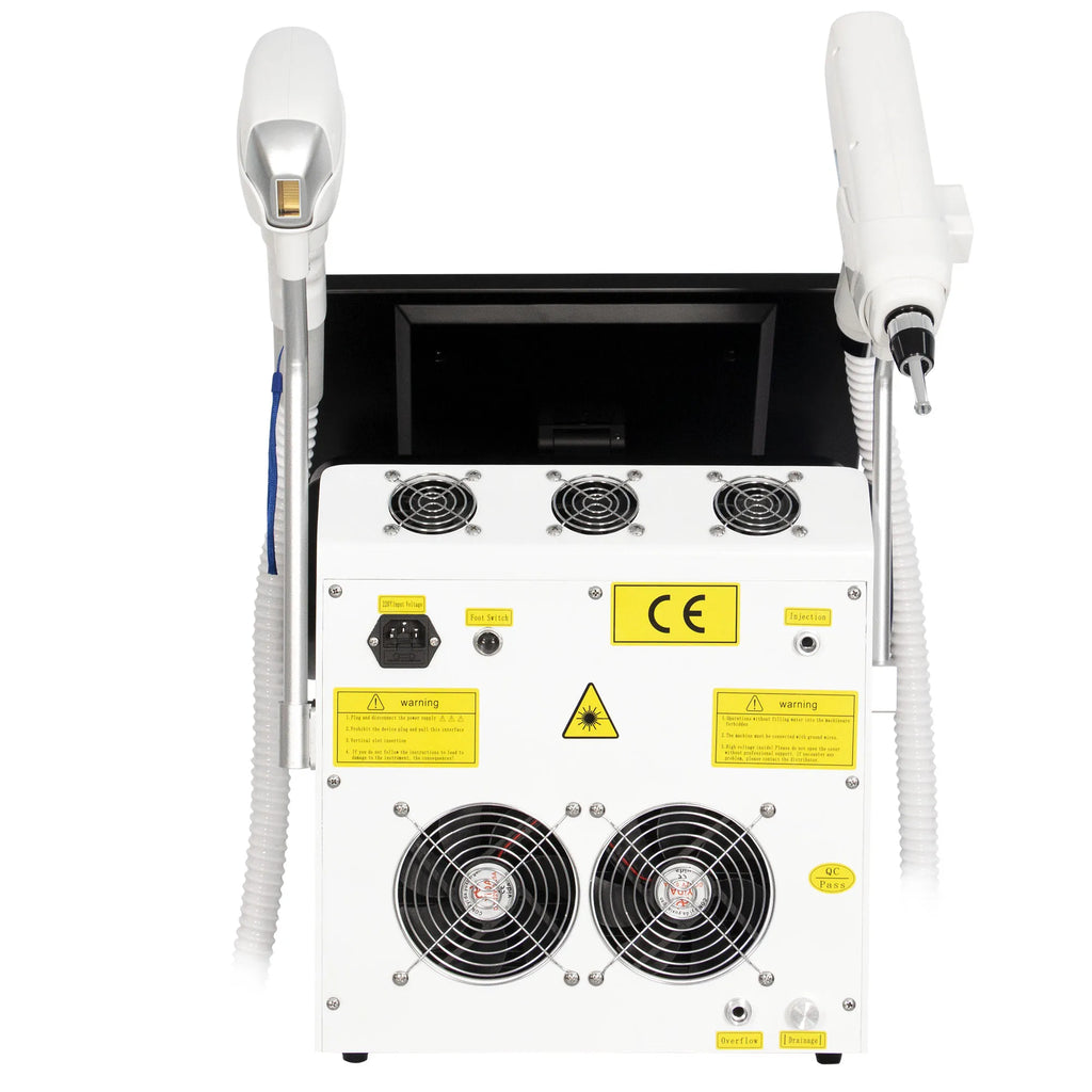 Machine Portable 2-en-1 Laser Diode FAC Picoseconde 5000W 4 Longueurs d’Onde 755/808/940/1064nm Épilation & Détatouage – CLEVI Paris