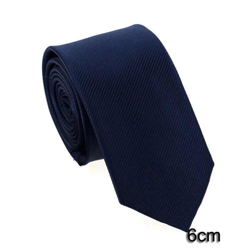 Cravate unisexe unie 6 à 8 cm – CLEVI Paris