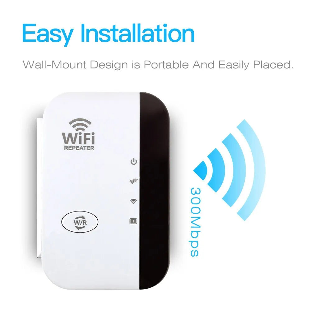 Répéteur WiFi 300 Mbps FENVI – Amplificateur Signal, Mode AP, WPS, Prise EU/US