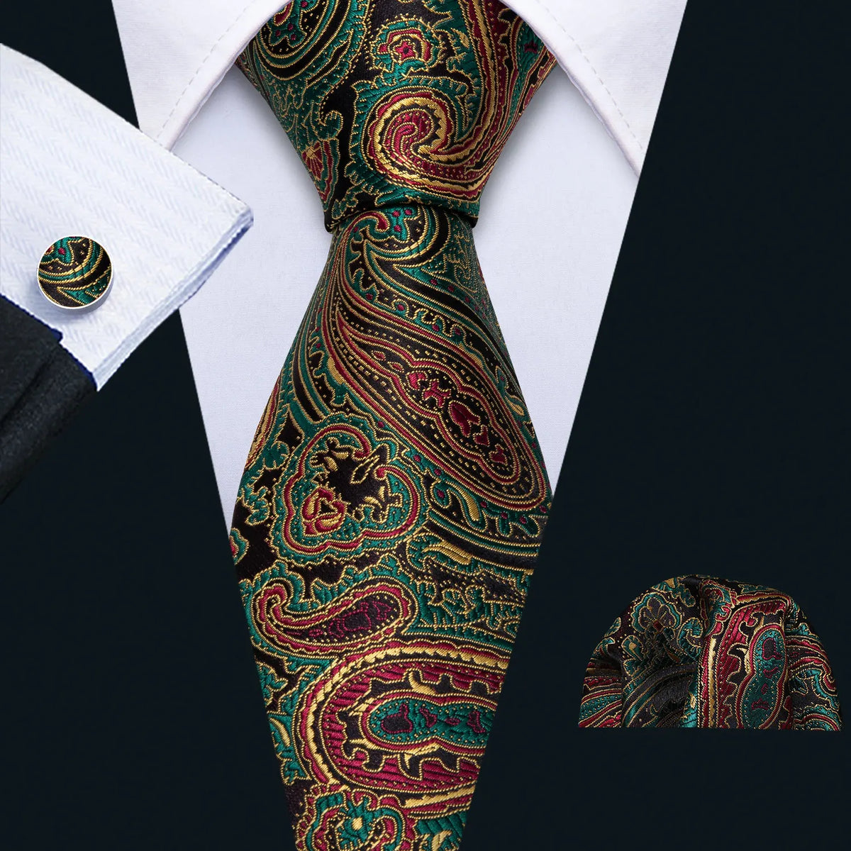 Ensemble cravate homme floral – CLEVI Paris