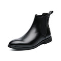 Chelsea Boots Homme Style Britannique Bout Pointu Slip-On | PU Fait Main 2 Coloris