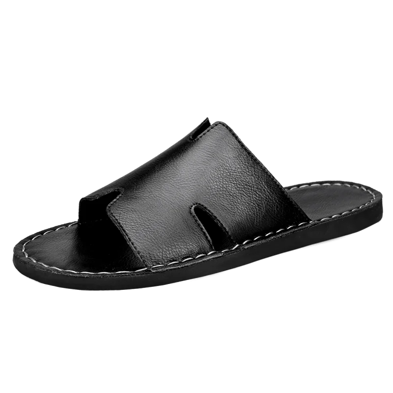 Sandales Homme Cuir Style Gladiateur Casual Antidérapantes – Pointures 38-48 – CLEVI Paris