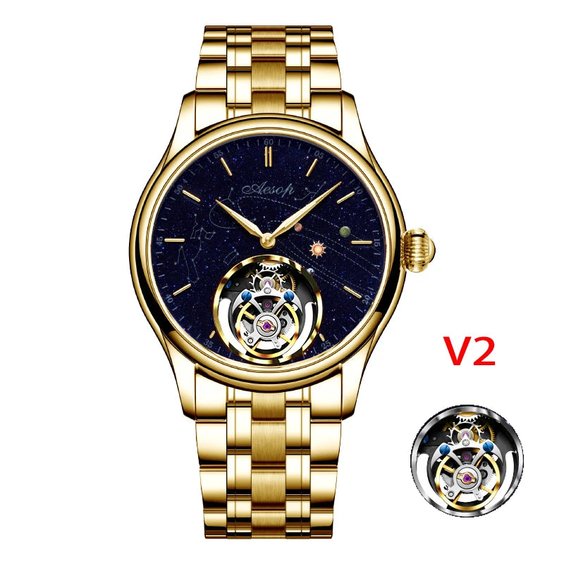 Montre AESOP 7049 mécanique squelette – CLEVI Paris