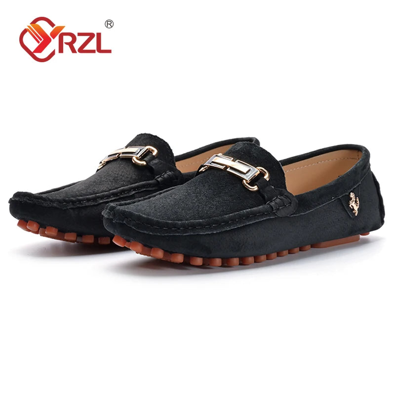 Mocassins Homme Daim Slip-On Décor Métallique Grande Taille | 4 Coloris, Tailles 37-48 – CLEVI Paris