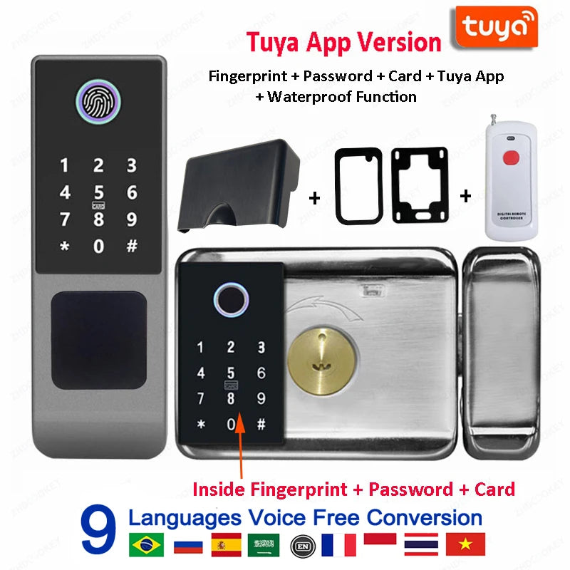 Serrure Extérieure Connectée ZhdCookey G23 Empreinte Digitale IP66 Tuya WiFi – CLEVI Paris