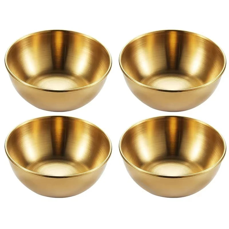 Coupelles à Sauce en Inox — Or & Argent, Lot de 2 ou 4, Apéritif & Condiments | CLEVI Paris