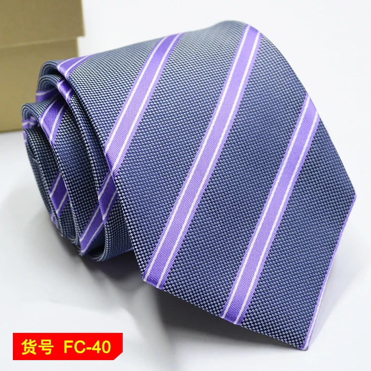Cravate homme motifs variés 7–8 cm – CLEVI Paris