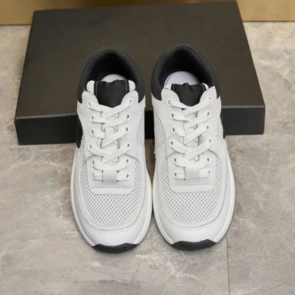 Sneakers Unisexe Mesh Semelle Cuir Véritable Respirant 8 Coloris EU 35-46 – CLEVI Paris