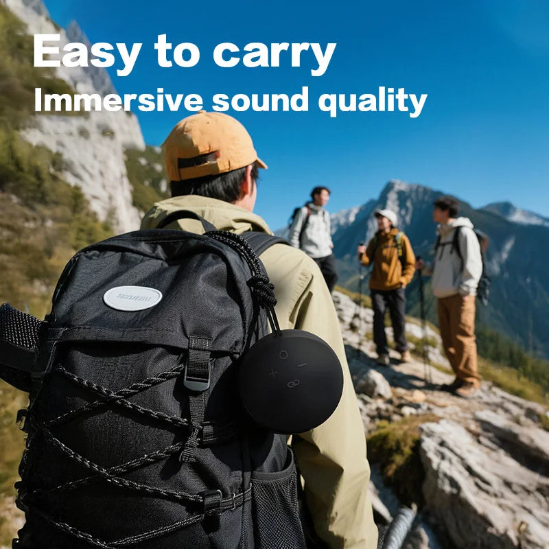 Enceinte Bluetooth Portable DGETG Alaxe — 360° Surround, IPX4, RGB, 5W, Carte TF | CLEVI Paris