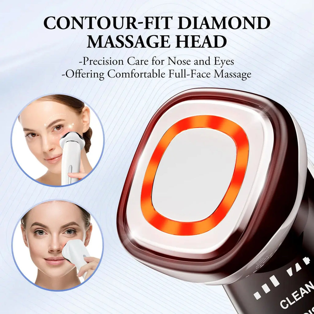 Masseur Facial Microcourant 4 en 1 | EMS, Ions, Lifting & Anti-Âge