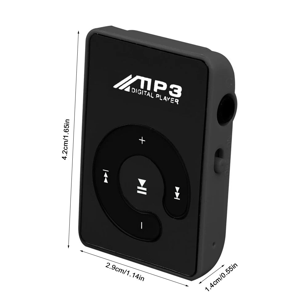 Mini Lecteur MP3 Clip HiFi – Walkman Portable USB, Micro SD jusqu'à 16 Go | Sport