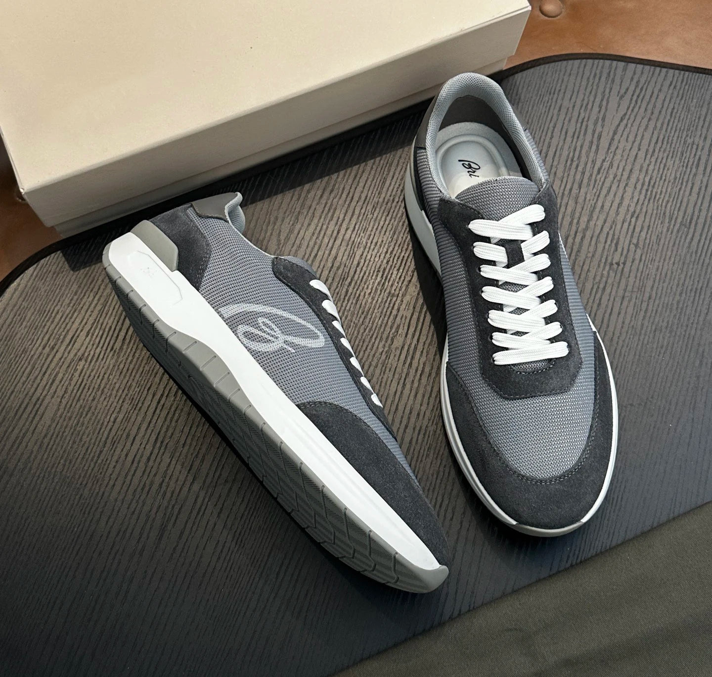 Sneakers Homme Cuir Vachette Véritable Respirant Semelle Caoutchouc Grande Taille EU 38-46 – CLEVI Paris