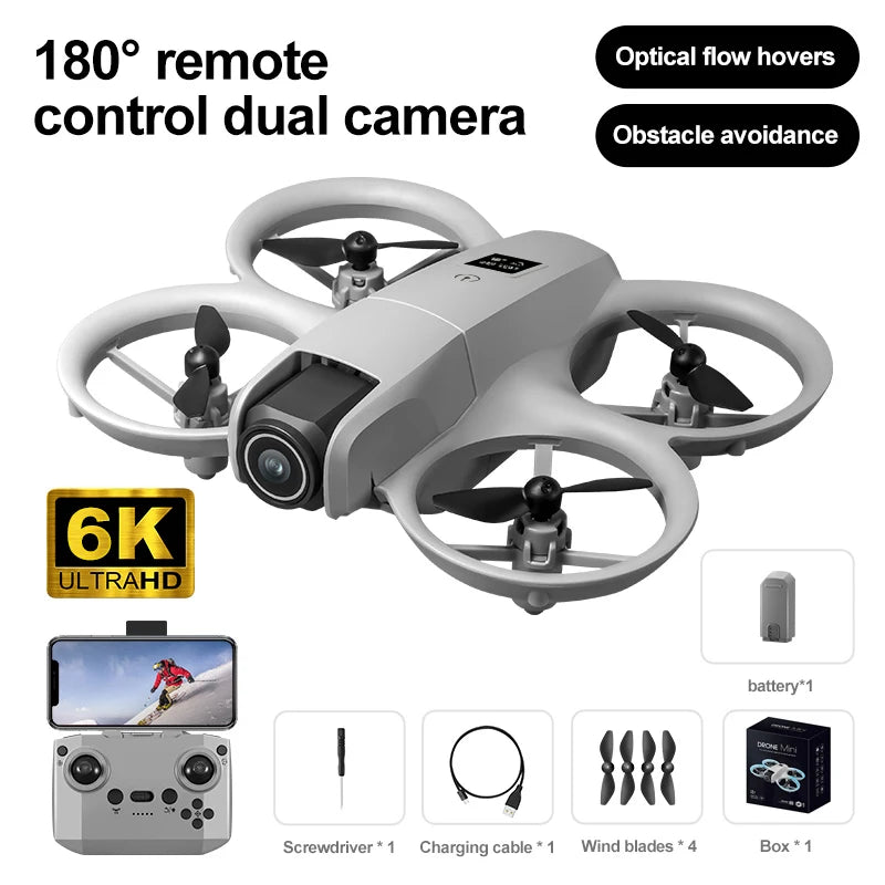 Drone JJRC GT3 8K Double Caméra Réglable 180° – Évitement d'Obstacles, Flux Optique, FPV WiFi & 20 Min de Vol – CLEVI Paris