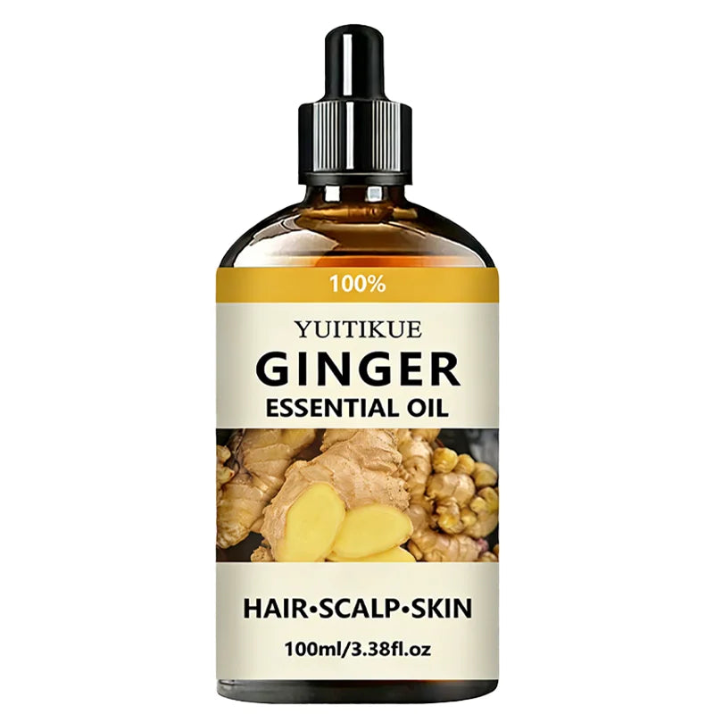 Huile Essentielle de Gingembre 100% Pure | Soin Cheveux, Cuir Chevelu & Peau 100ml – CLEVI Paris