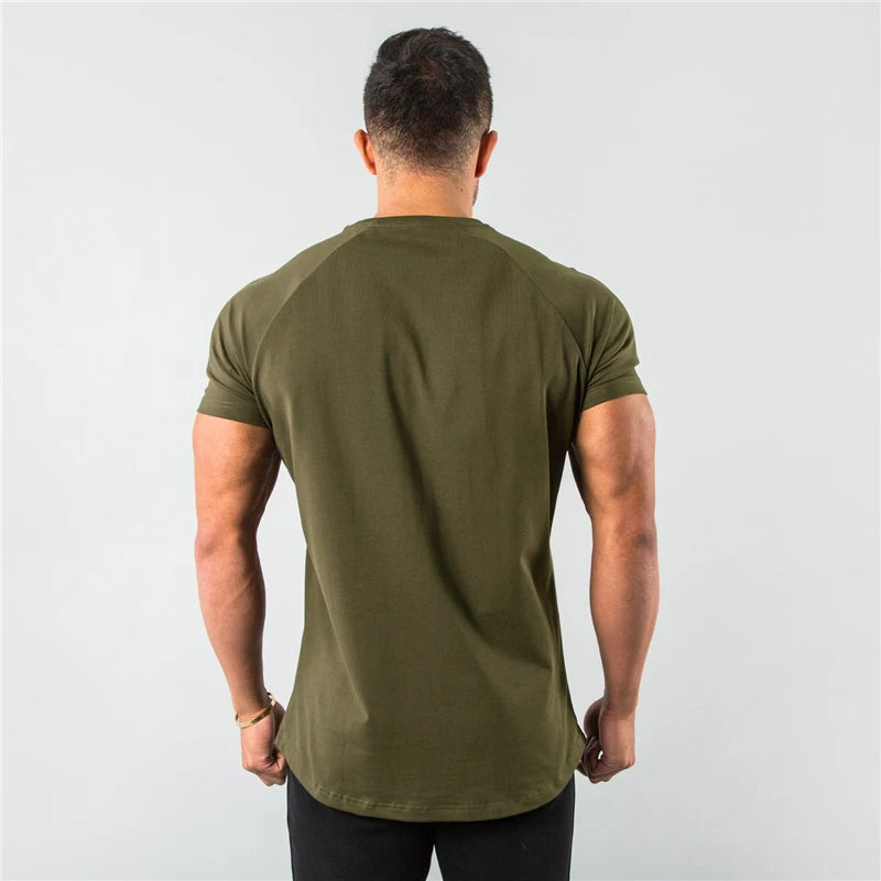 T-Shirt Homme Fitness Slim Fit Coton Élasthanne Col Rond 6 Coloris – CLEVI Paris
