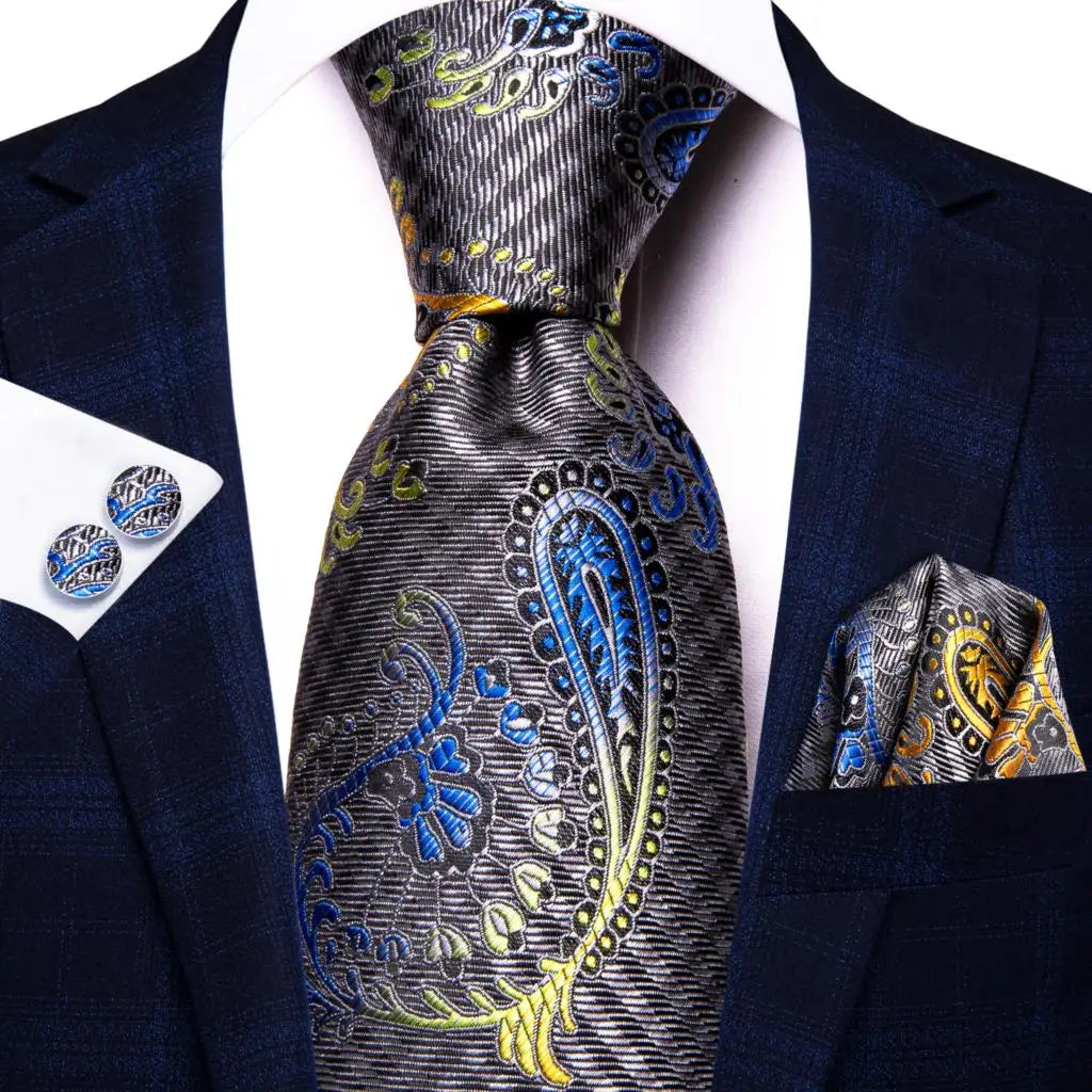 Ensemble cravate homme paisley – CLEVI Paris
