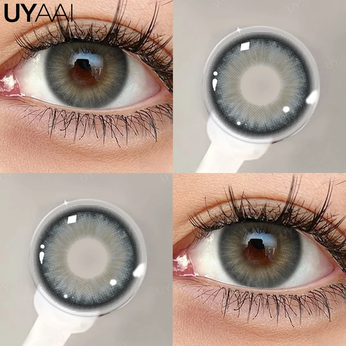 Lentilles de Couleur UYAAI Annuelles 10 Coloris Naturels Maquillage Cosplay – CLEVI Paris