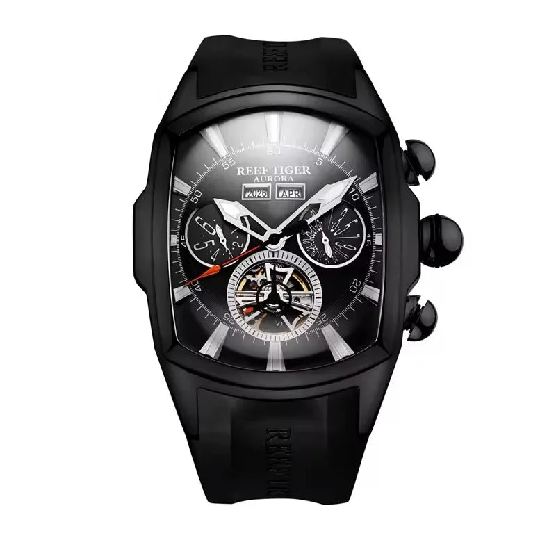 Montre Mécanique Homme Reef Tiger RGA3069 – Tourbillon Automatique, Acier 316L & 13 Coloris