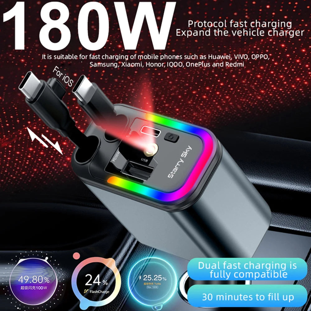 Émetteur FM Voiture 180W – Charge Rapide PD QC3.0 Bluetooth 5.3 Mains Libres Lecteur USB/TF Affichage Tension – CLEVI Paris
