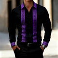 Chemise Imprimée Homme Manches Longues – CLEVI Paris