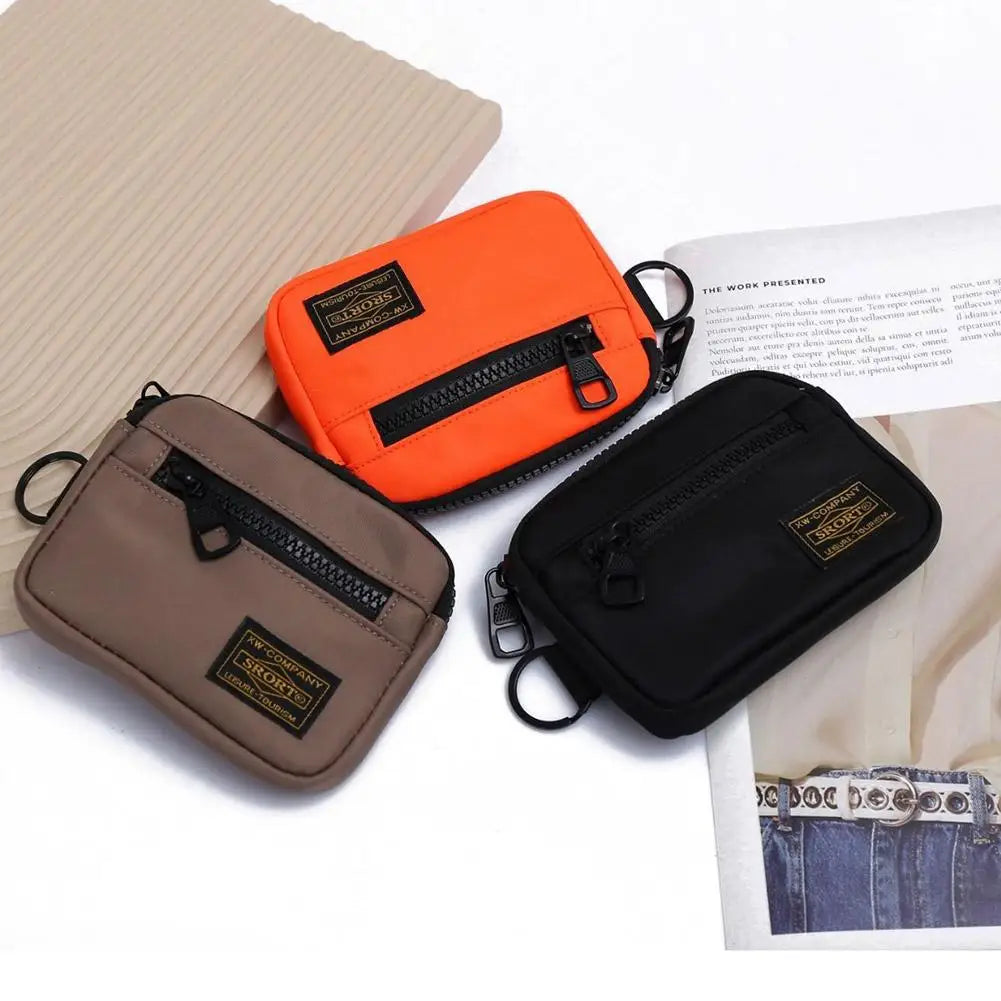 Porte-Monnaie Oxford Zipper Compact Unisexe — CLEVI Paris