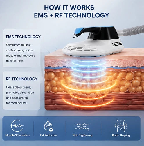 Appareil EMS/HIEMT et RF pour le corps – CLEVI Paris