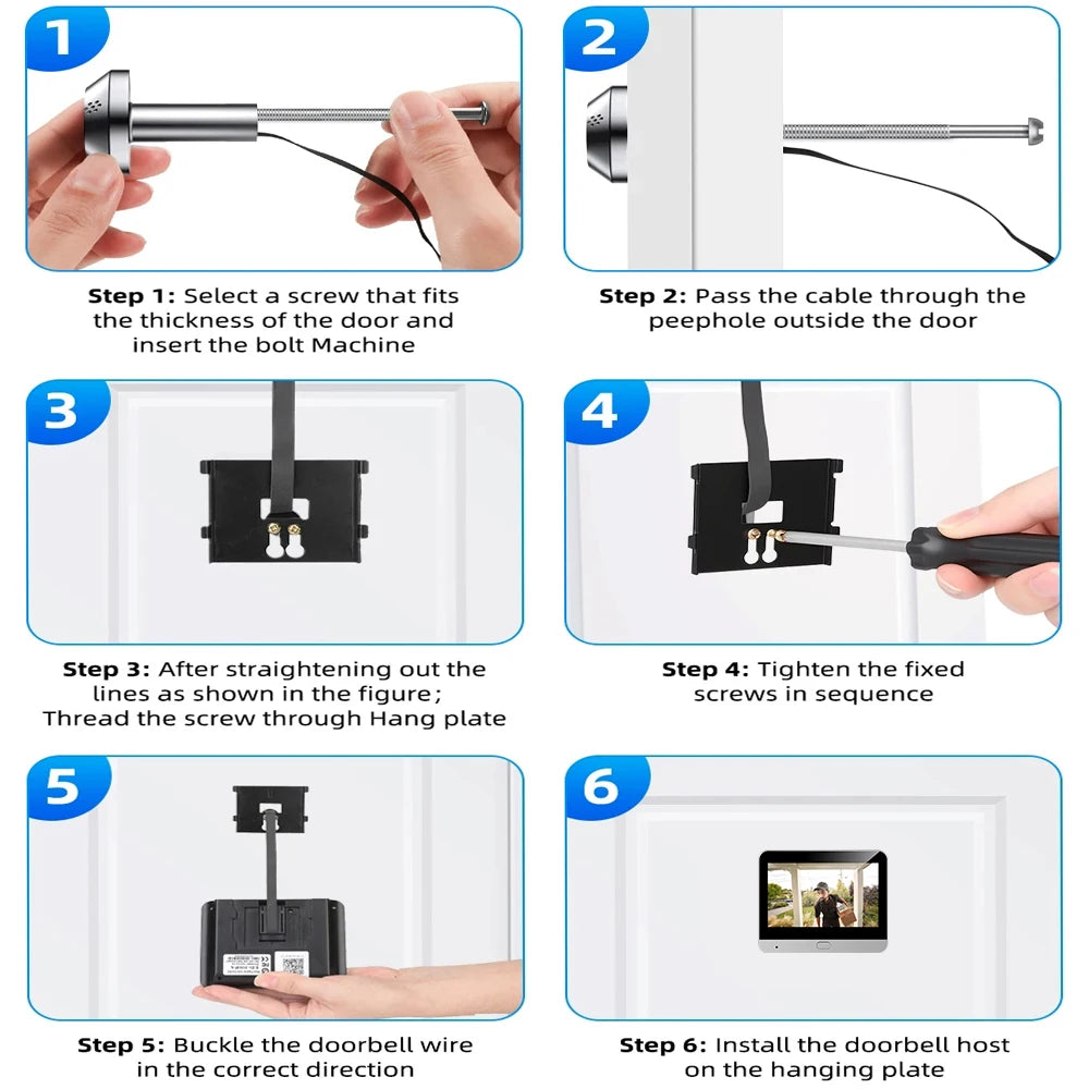 Judas Numérique Connecté TNTX 3MP WiFi Tuya Batterie 5000 mAh Intercom – CLEVI Paris