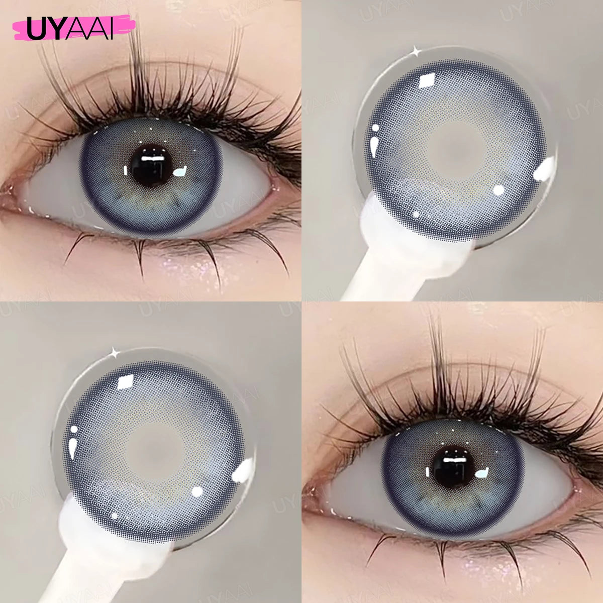 Lentilles de Couleur UYAAI Annuelles 10 Coloris Naturels Maquillage Cosplay – CLEVI Paris