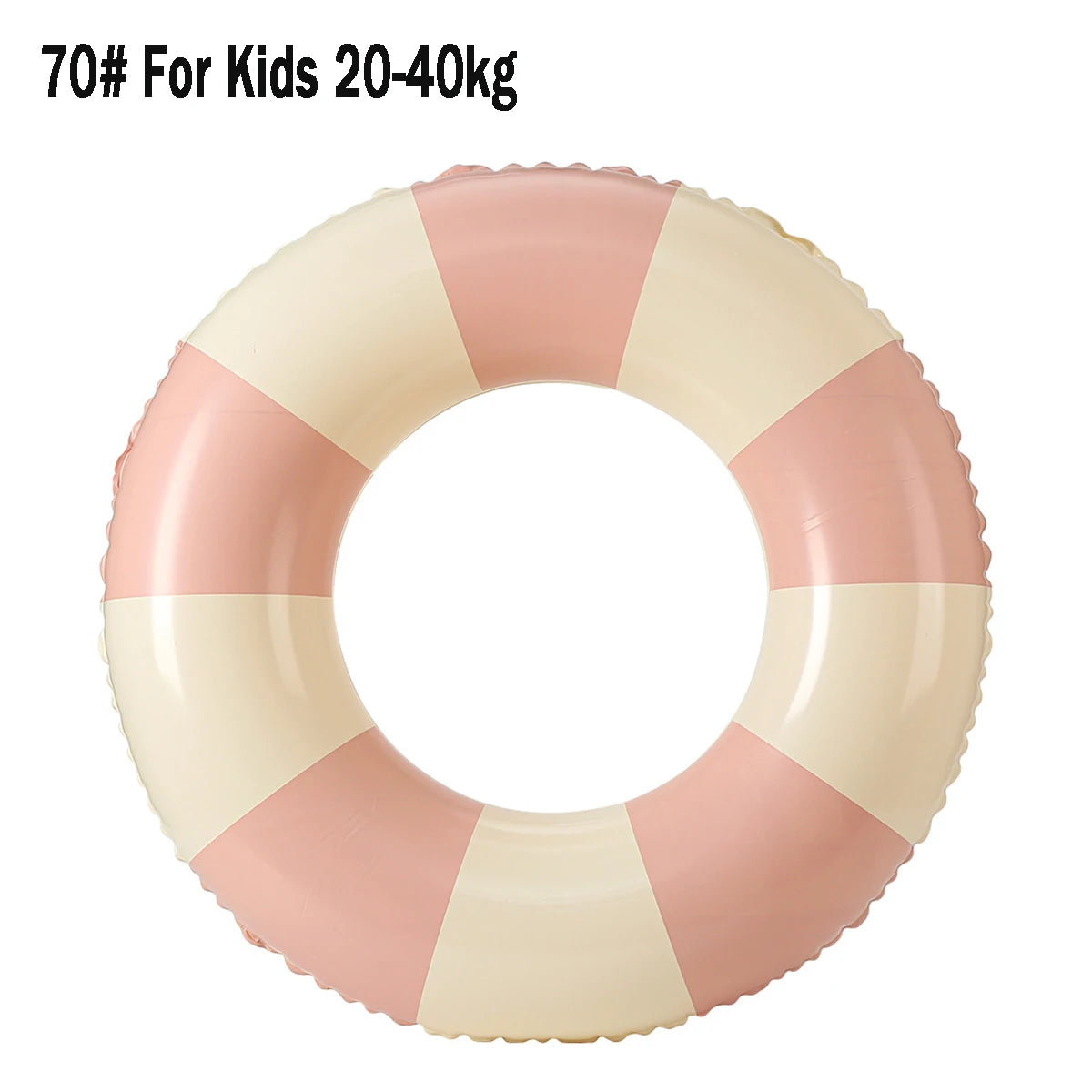 Bouée Gonflable Vintage Rayée – Anneau de Piscine Été 60 à 90 cm – Femme & Adulte