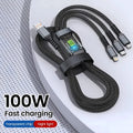 Câble 3-en-1 Charge Rapide 100W USB-A — CLEVI Paris