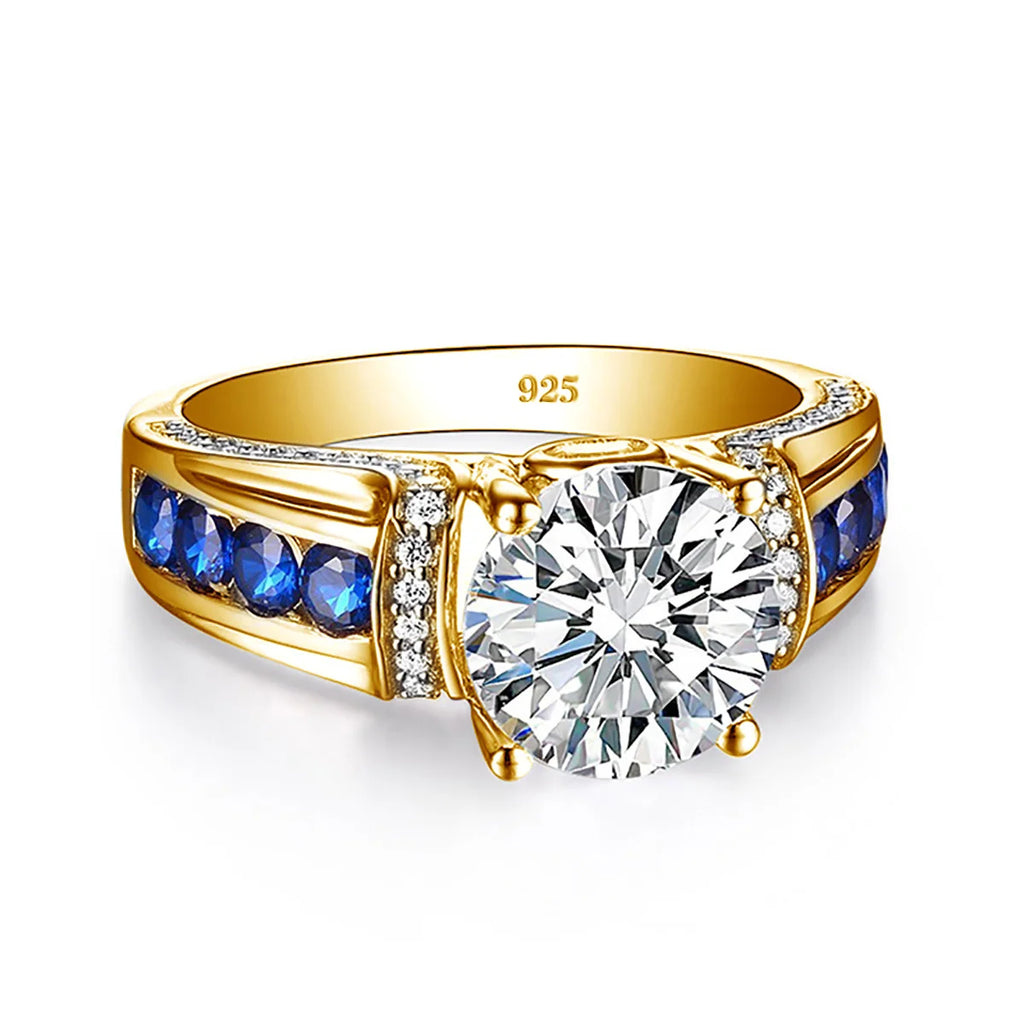 Bague Femme Moissanite 2ct D VVS1 Argent 925 Certifiée – CLEVI Paris